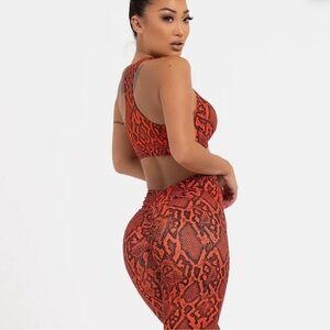 Lici Fit Snakeskin Print Activewear Set